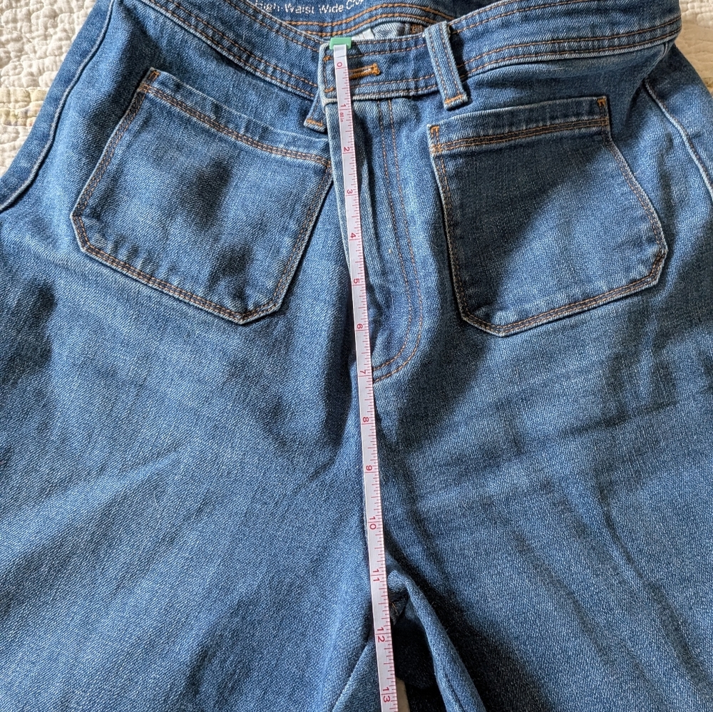 Talbots Navy Flare Jeans - Picture 6 of 8